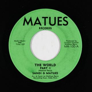 Funk 45 - Sandi & Matues - The World - Matues - Vg,  Mp3 - Rare