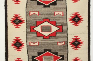 Antique Ganado Navajo Rug,  Circa 1910,  2 - 11 x 4 - 7 ft. 2