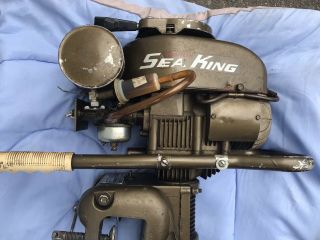 Vintage 1970 Wards Sea King 2 Hp Air Cooled Outboard Clinton Motor - Pick Up Ct