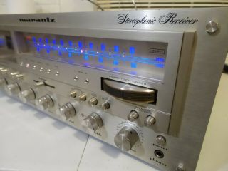 Vintage Marantz 2385 AM/FM Stereo Receiver,  LEDs 185w per channel as - is 6