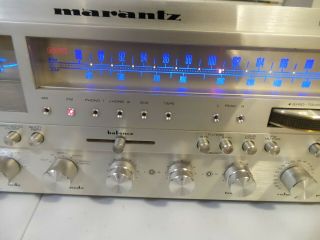 Vintage Marantz 2385 AM/FM Stereo Receiver,  LEDs 185w per channel as - is 7