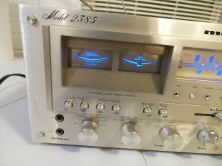 Vintage Marantz 2385 AM/FM Stereo Receiver,  LEDs 185w per channel as - is 8