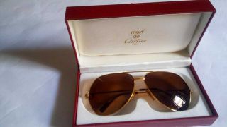 A Vintage Cartier Vendome Louis Men Sunglasses