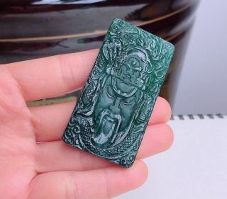 100 natural jade A goods hand - carved Guan Yu Guan Gong Yu Pei 019 2