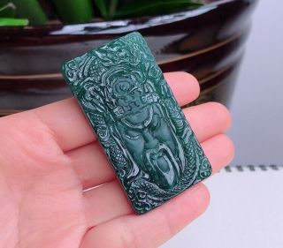 100 natural jade A goods hand - carved Guan Yu Guan Gong Yu Pei 019 3