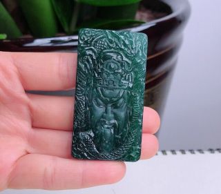 100 natural jade A goods hand - carved Guan Yu Guan Gong Yu Pei 019 4