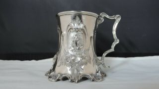 Stunning Antique Victorian Sterling Silver Christening Mug