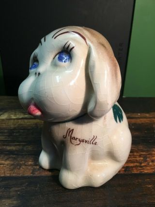 BRT Rare Art Deco 1930s 1940s Decorative Ceramic Figure Cartoon Dog Marysville 3