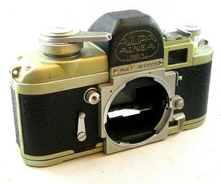 Vintage Alpa Alnea Switzerland Mod.  7 Precision 35mm Slr Camera Body