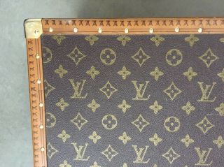 Vintage Louis Vuitton Large Monogram Suitcase Luggage Leather 26x17x8 3