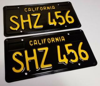 1963 Vintage California License Plates Tags 1964 1967 1966 1965 1968