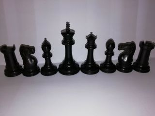 ANTIQUE JAQUES STAUNTON CHESS SET C 1865 TO 70 Steinitz knights weighted felted. 2