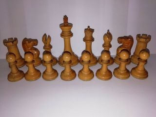 ANTIQUE JAQUES STAUNTON CHESS SET C 1865 TO 70 Steinitz knights weighted felted. 3