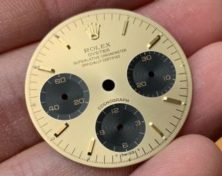 1970’s - 1980’s Vintage Rolex Daytona Yellow Gold 6263 6265 Champagne Dial 2