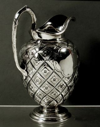 English Sterling Pitcher 1901 Abercrombie Design 2