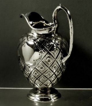 English Sterling Pitcher 1901 Abercrombie Design 4