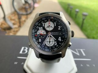 Very Rare Bremont Alt1 - Zulu Stainless Steel Chronograph Gmt Watch Box & Paper