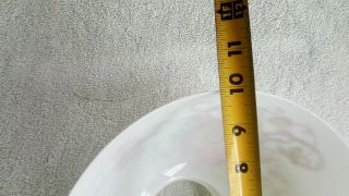 ANTIQUE HAND PAINTED GLASS SHADE FOR HANGING KEROSENE OIL LAMP 10 