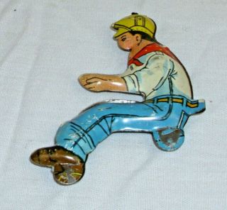 Marx Crawler Tractor Dozer Driver Figure For Tin Wind Up Toy Part Only 1950s