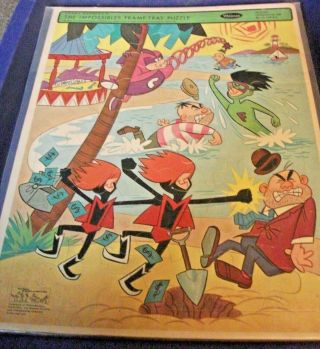 Hanna Barbera The Impossibles 1967 Whitman Frame Tray Puzzle