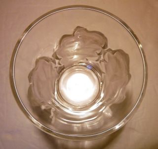 VINTAGE Lalique Crystal CHENE (1950 -) Double Old Fashioned 4 5/8 