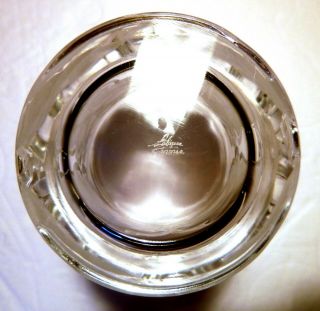 VINTAGE Lalique Crystal CHENE (1950 -) Double Old Fashioned 4 5/8 