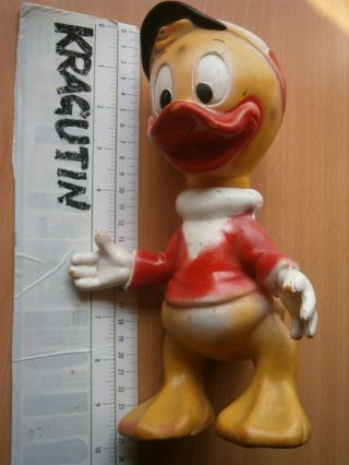 Vintage Rubber Toy Doll Huey Donald Duck Walt Disney Biserka Art Yugoslavia Pupa