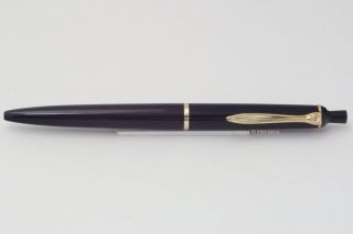 Pelikan 355 Old Style Ballpoint Pen Blue Gt 1 Ring Vintage Rare