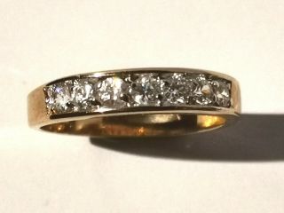 Gold Tone Half Eternity Ring - Metal Detecting Find