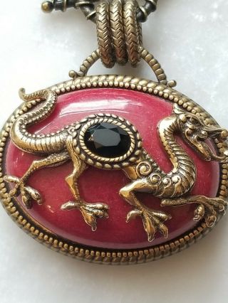 Womens Designer Necklace Patrice $390 Retail Dragon