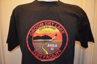 Groom Lake Dreamland Area 51 Ufo Alien X - Files Bob Lazar Xl T - Shirt Usa Vtg 90s