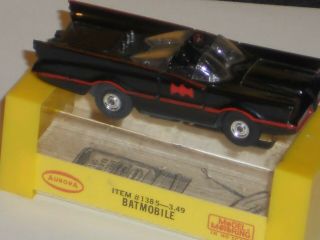 Vintage Aurora Tjet 1385 Batmobile With Case/insert Ho Slot Car