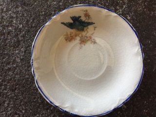Vintage Bluebird China Set Of 6 Saucers