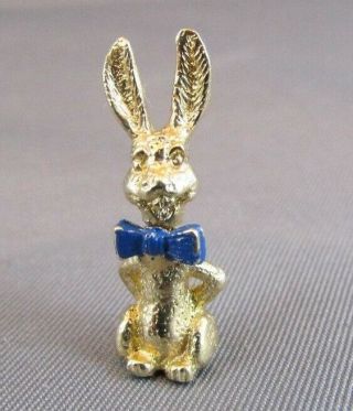 14k Yellow Gold 3d Rabbit With Moving Head Pendant Charm 1940 