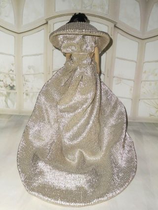 Vintage Barbie CLONE PREMIER PEARL PURSE HM SILVER SHEATH GOWN & GALA LONG CAPE 8