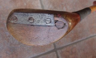 Antique Vintage Dunedin R.  C.  Smith Hickory Wood Head & Shaft Golf Club Putter 5