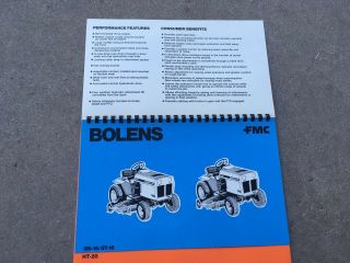 Bolens Tractor FMC Brochure Display G Series QT QS H Vintage Mower 5