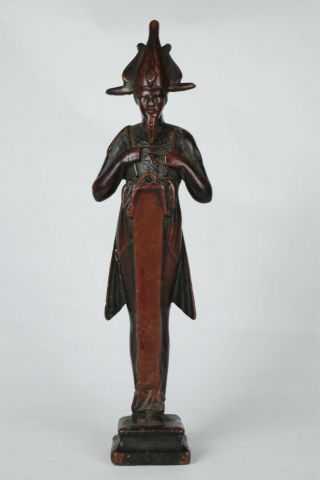 Fantastic Antique Brass/bronze Figure Of An Egyptian
