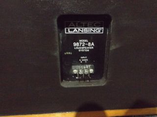 Vintage Altec Lansing 9872 - 8a Loudspeakers 5