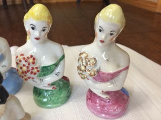 5 Antique German Porcelain Half Dolls 4 