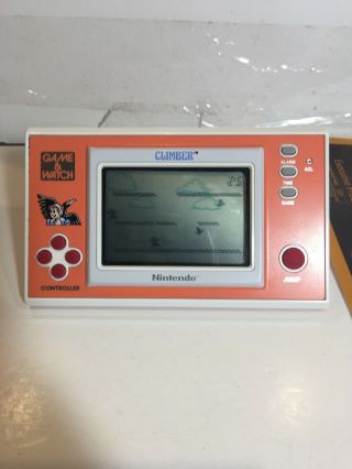 Vintage Nintendo Game & Watch Climber Dr - 106 1988 Made In Japan Minty