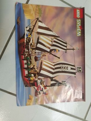 VINTAGE LEGO PIRATES SKULL ' S EYE SCHOONER 6286 100 COMPLETE W/ BOX & EX/ FIGURE 12