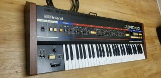 Vintage Roland Juno - 60 JU - 60 Keyboard Synthesizer Analog Rare 2