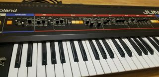 Vintage Roland Juno - 60 JU - 60 Keyboard Synthesizer Analog Rare 4