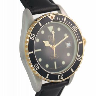 VTG Tag Heuer Professional Black Matte 37mm Quartz 200m Dive 980.  020B Watch 3