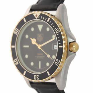 VTG Tag Heuer Professional Black Matte 37mm Quartz 200m Dive 980.  020B Watch 4