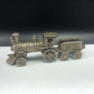 Antique Cast Iron Train 150 Locomotive Railroadiana Railroad Figure Toy Coal Usa