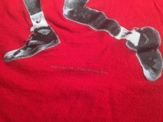 Vintage Nike Jordan Hare Air Jordan Bugs Bunny Looney Tunes Large Shirt 1991 Red 3