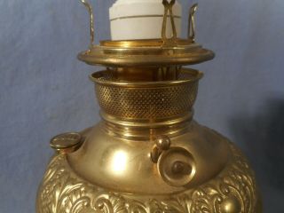 Antique B&H Bradley & Hubbard Electrified Brass table Lamp 
