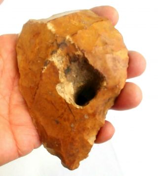 277 gram Flint Stone Hand Axe Awesome Patina Neanderthal Paleolithic Artifact 2